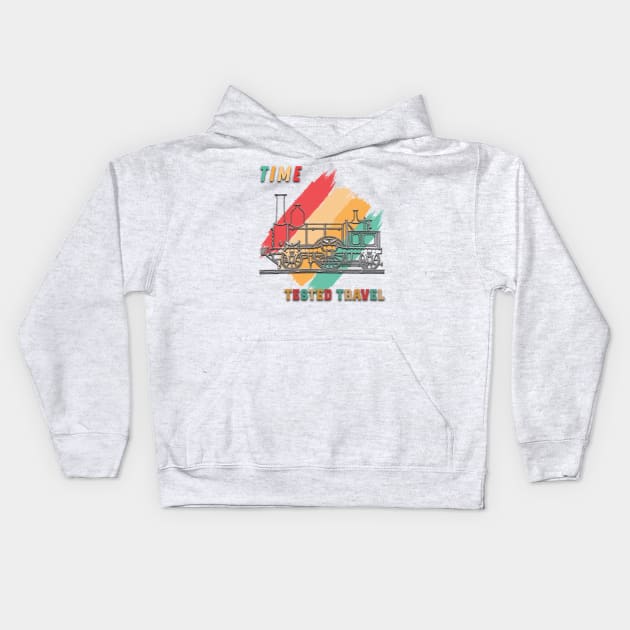 Canadian Pacific Railway - Vintage Travel Kids Hoodie by TeeText